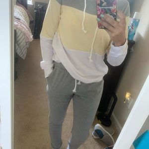 Color block sweatsuit